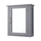 Mercer Mid Century Modern Wooden Medicine Cabinet Gray - Elegant Home Fashions