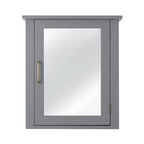 Armoire à pharmacie murale en bois MDF avec miroir gris