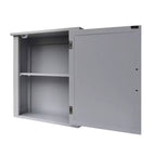 Armoire à pharmacie murale en bois MDF avec miroir gris