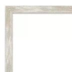 Miroir mural biseauté encadré en polystyrène, argent, 30"x24"