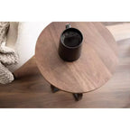 Table d'appoint ronde en bois de manguier 50 cm
