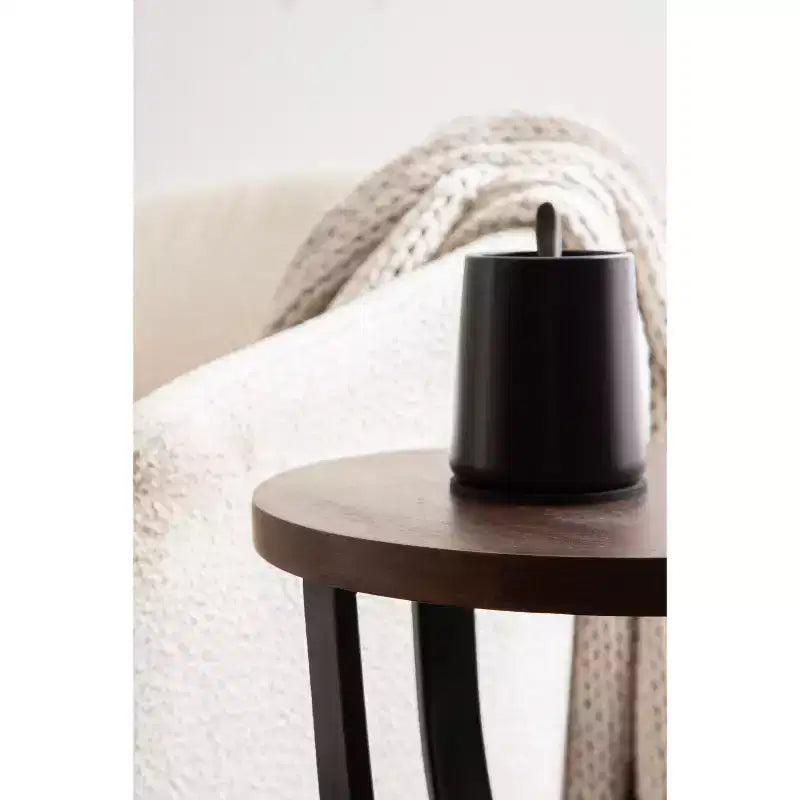 Mango Wood Round Side Table 20"
