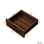 Buffet bahut en composite bois-plastique avec 3 portes et 2 tiroirs 110 cm