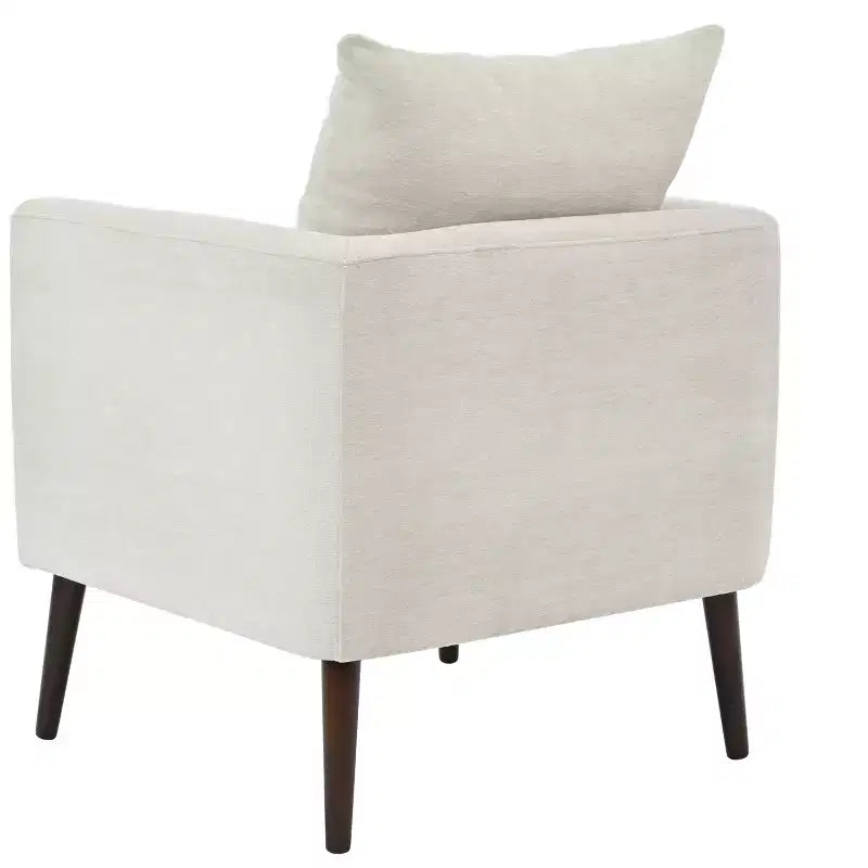 Velvet and Rubberwood Upholstered Accent Lounge Chair 28.74"