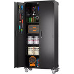 Armoire de rangement de garage en acier laminé à froid avec panneau perforé 72 po