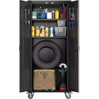 Armoire de rangement de garage en acier laminé à froid avec panneau perforé 72 po