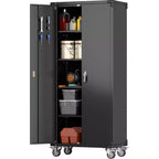 Armoire de rangement de garage en acier laminé à froid avec panneau perforé 72 po