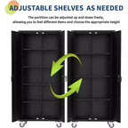 Armoire de rangement de garage en acier laminé à froid avec panneau perforé 72 po