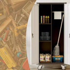 Armoire de rangement de garage en acier laminé à froid avec panneau perforé 72 po