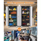 Armoire de rangement de garage en acier laminé à froid avec panneau perforé 72 po