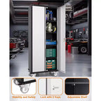 Armoire de rangement de garage en acier laminé à froid avec panneau perforé 72 po
