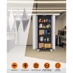 Armoire de rangement de garage en acier laminé à froid avec panneau perforé 72 po