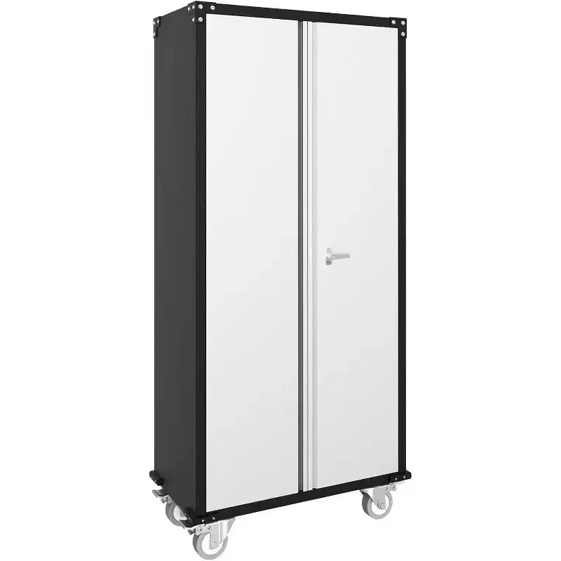 Cold-Rolled Steel Locking Garage Storage Cabinet with Pegboard 72"