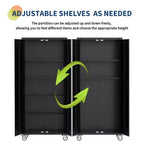 Armoire de rangement de garage en acier laminé à froid avec panneau perforé 72 po