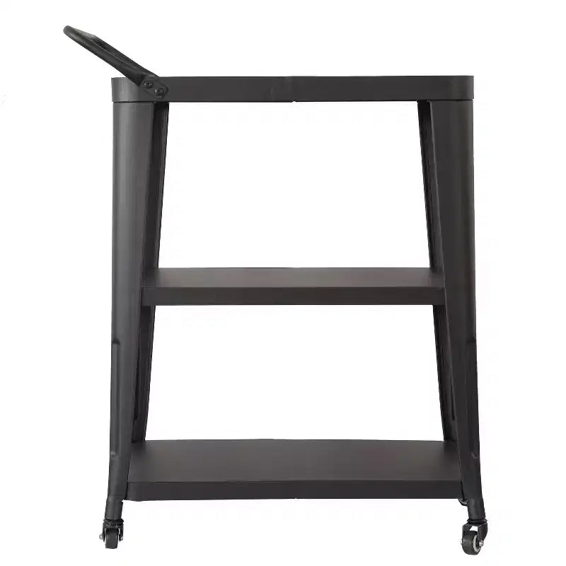 Stainless Steel 3-Tier Serving Cart with Wheels 24"
