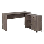 Waverly Workstation Scottish Alder - OSP Home Furnishings: Mid-Century Modern Office Furniture with Storage, MDF Surface