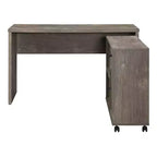 Bureau de poste de travail en MDF avec rangement 47"