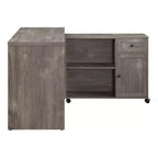 Bureau de poste de travail en MDF avec rangement 47"