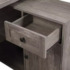 Bureau de poste de travail en MDF avec rangement 47"