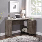 Bureau de poste de travail en MDF avec rangement 47"