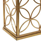 Console en fer et miroir, doré 47 po