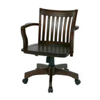 Chaise de bureau pivotante en bois 18 po