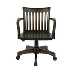 Chaise de bureau pivotante en bois 18 po