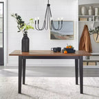 Table à manger rectangulaire en bois massif de style ferme 60 po