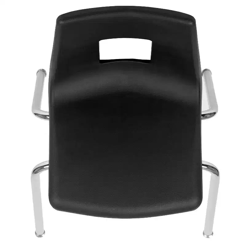 Polypropylene Stackable Open-Back School Chair 18"