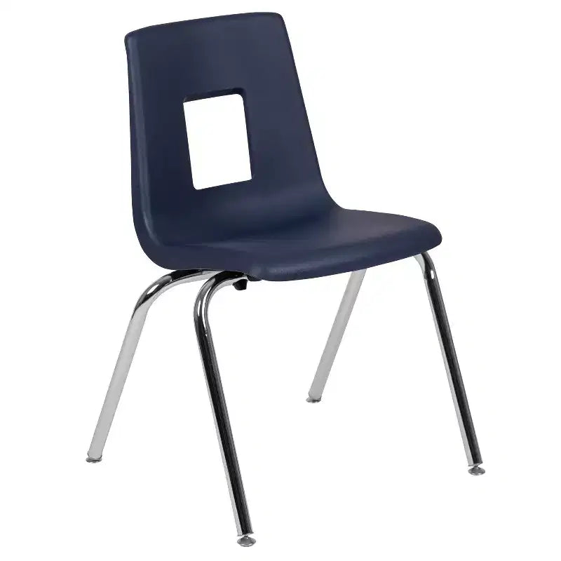 Polypropylene Stackable Open-Back School Chair 18"