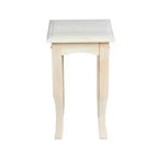 Table à thé en bois massif non fini de 53 à 76 cm