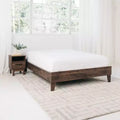 Wood Platform Bed Mocha Full/Queen