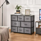 Commode de rangement à 8 tiroirs avec cadre en acier, 3 niveaux