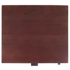 Table de chevet 14" Mindi Bois et Rotin avec Tiroir et Porte