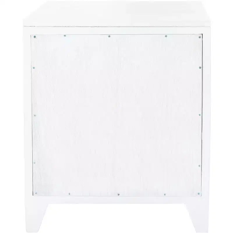Mindi Wood and Rattan Nightstand with Drawer and Door 14"
