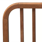 Lit plateforme en bois massif Noyer brun Double 119 cm