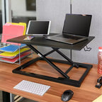 Rehausseur de bureau assis-debout en acier réglable en hauteur 32"