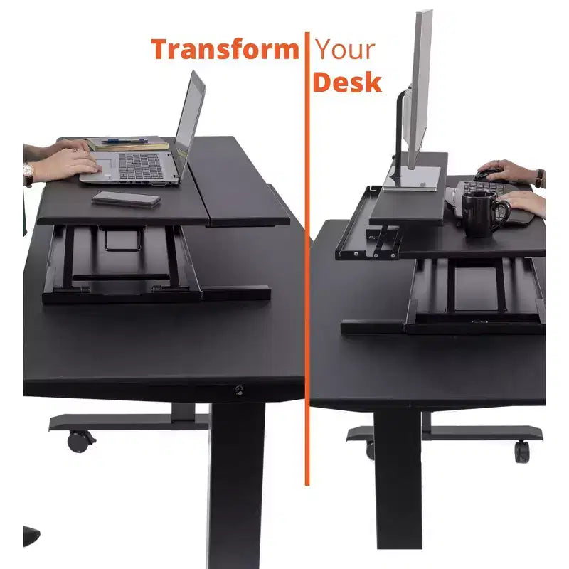 Steel Adjustable Height Standing Desk Converter 32"