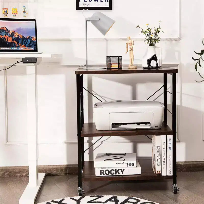 Steel 3-Tier Kitchen Baker's Rack with Hanging Hook 36"