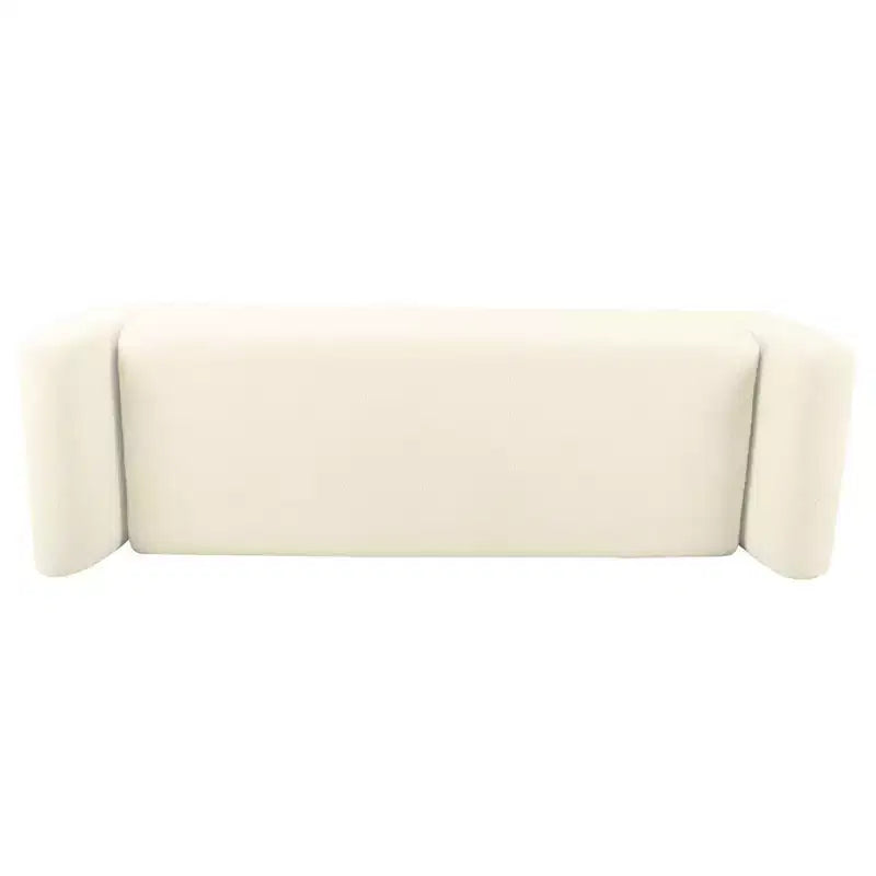 Fabric and Wood Storage Bench with Wood Legs 60"