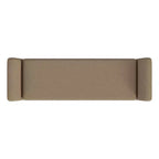 Banc de rangement en tissu et bois avec pieds en bois 60 po