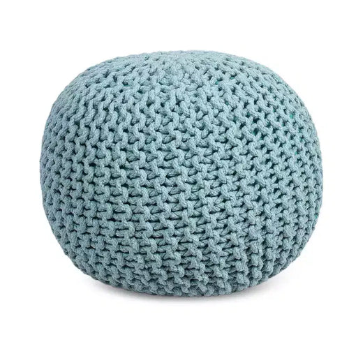 BirdRock Home Round Pouf Foot Stool Ottoman - Sage Green