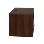 Table de chevet flottante en MDF avec tiroir et étagère ouverte 57 cm