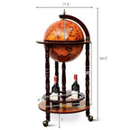 Globe de bar en bois 44,5 cm