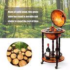 Globe de bar en bois 44,5 cm