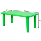 Table d'activités pour enfants en polyéthylène 48" verte